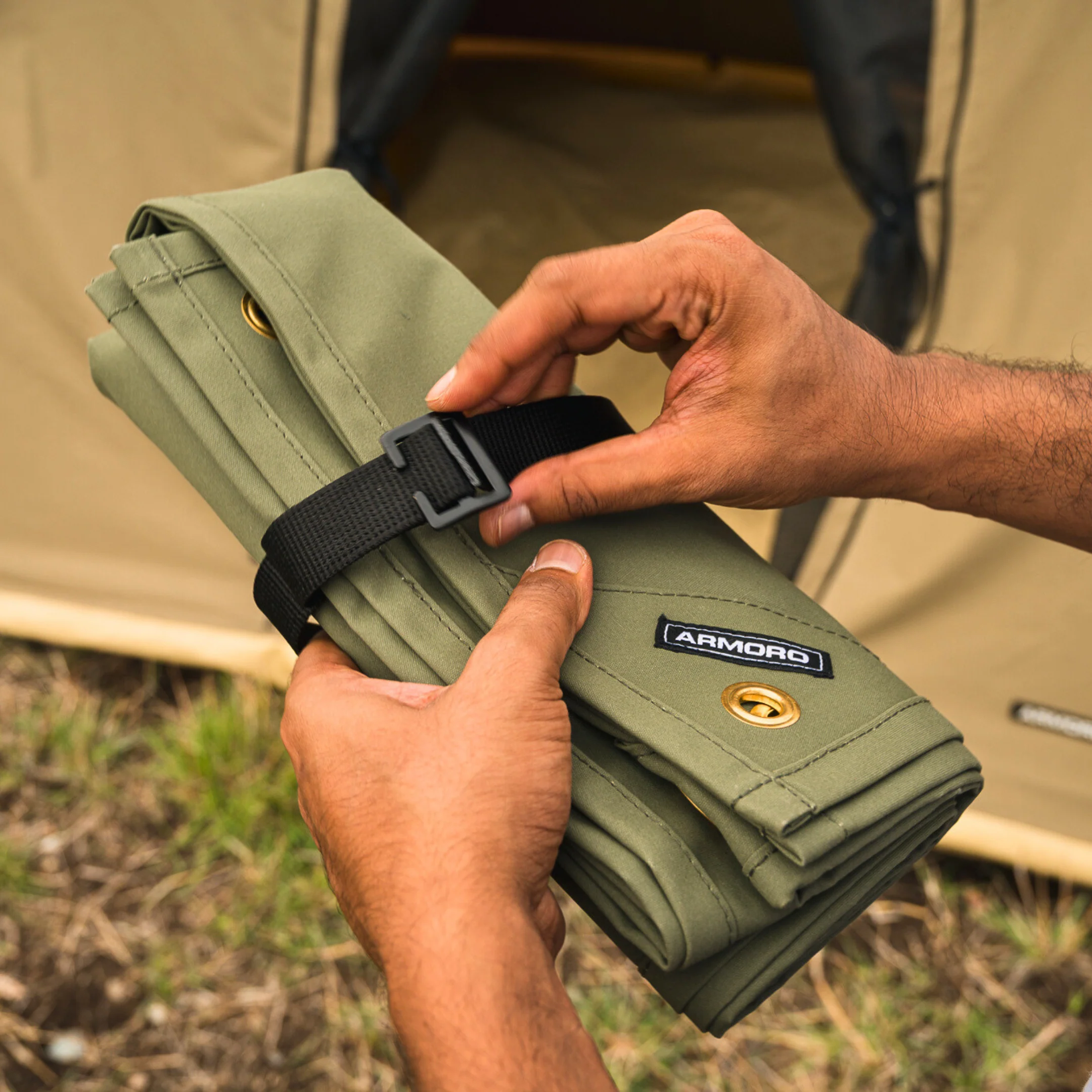 Camping Tarp Mat 1X1 Meter - Image 6