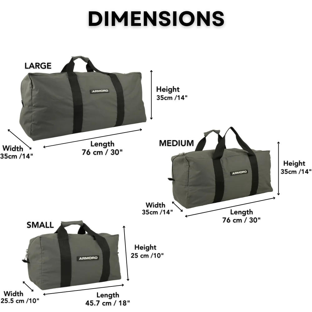 Waterproof Canvas Duffle Bag - Image 3